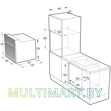 Электрический духовой шкаф Gorenje BO6737E02NX (черный) картинка 11